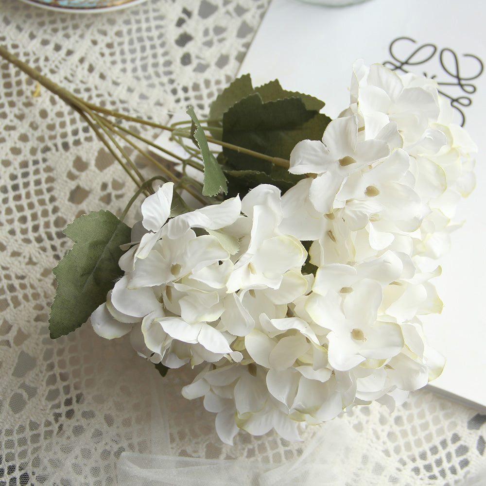 High Quality 6 Forks Artificial Hydrangea Flowers Spring and Summer All Kinds Of Hydrangeas Flowers Artificial Wedding Decor