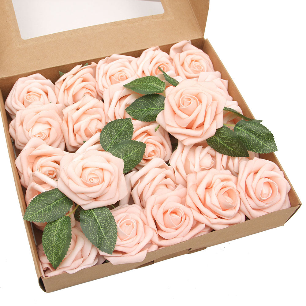 Multicolour Silk Artificial Flower Rose With Box Set Valentine's Day Gift Ideas 2024 Gift Box With Roses For Bar Hotel Decor