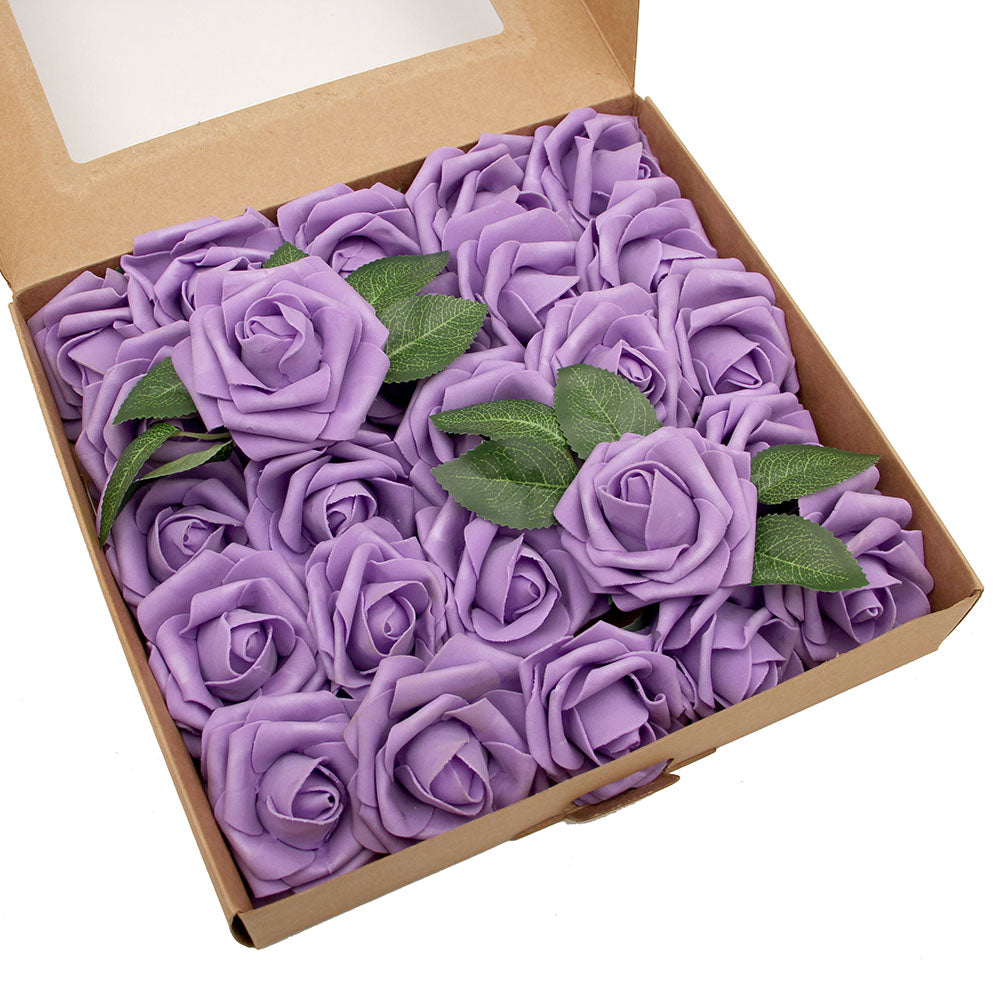 Multicolour Silk Artificial Flower Rose With Box Set Valentine's Day Gift Ideas 2024 Gift Box With Roses For Bar Hotel Decor