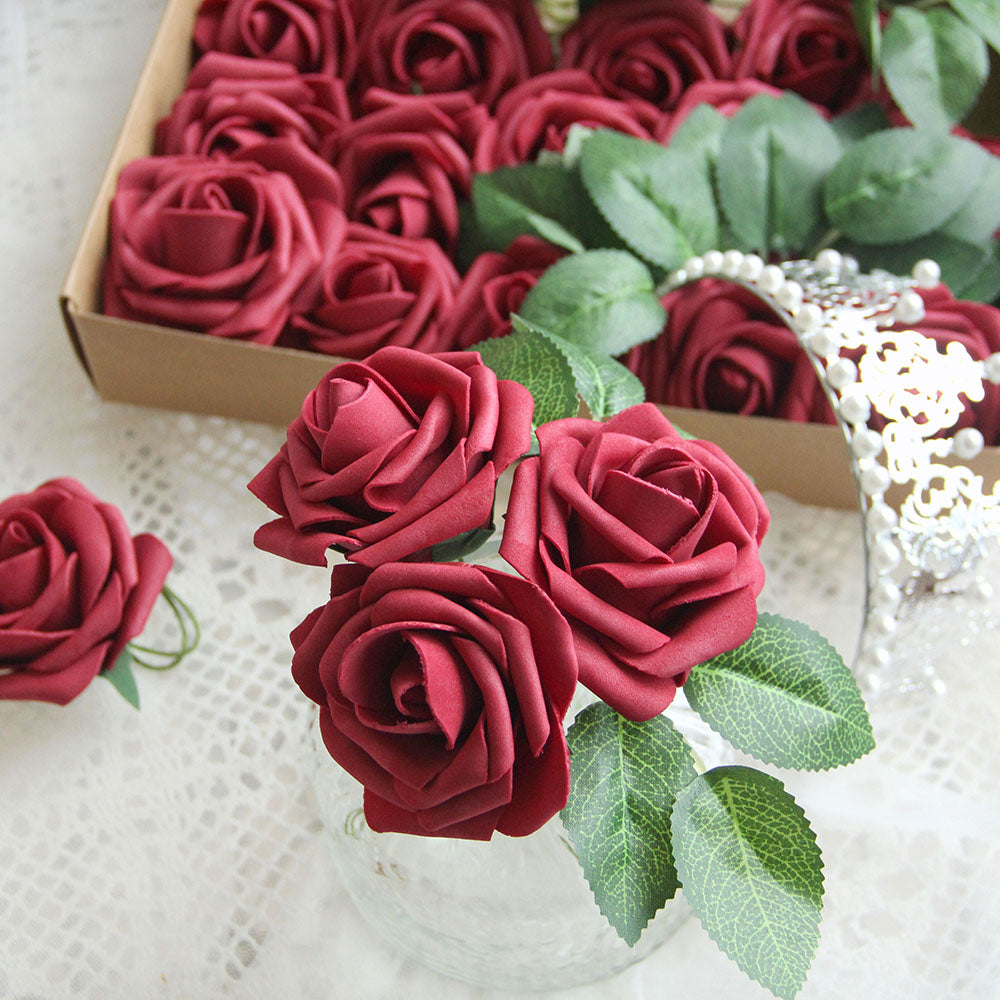 Multicolour Silk Artificial Flower Rose With Box Set Valentine's Day Gift Ideas 2024 Gift Box With Roses For Bar Hotel Decor