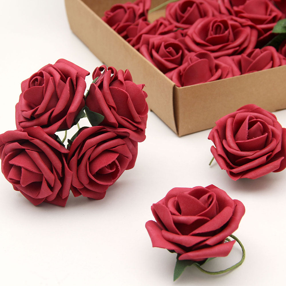 Multicolour Silk Artificial Flower Rose With Box Set Valentine's Day Gift Ideas 2024 Gift Box With Roses For Bar Hotel Decor