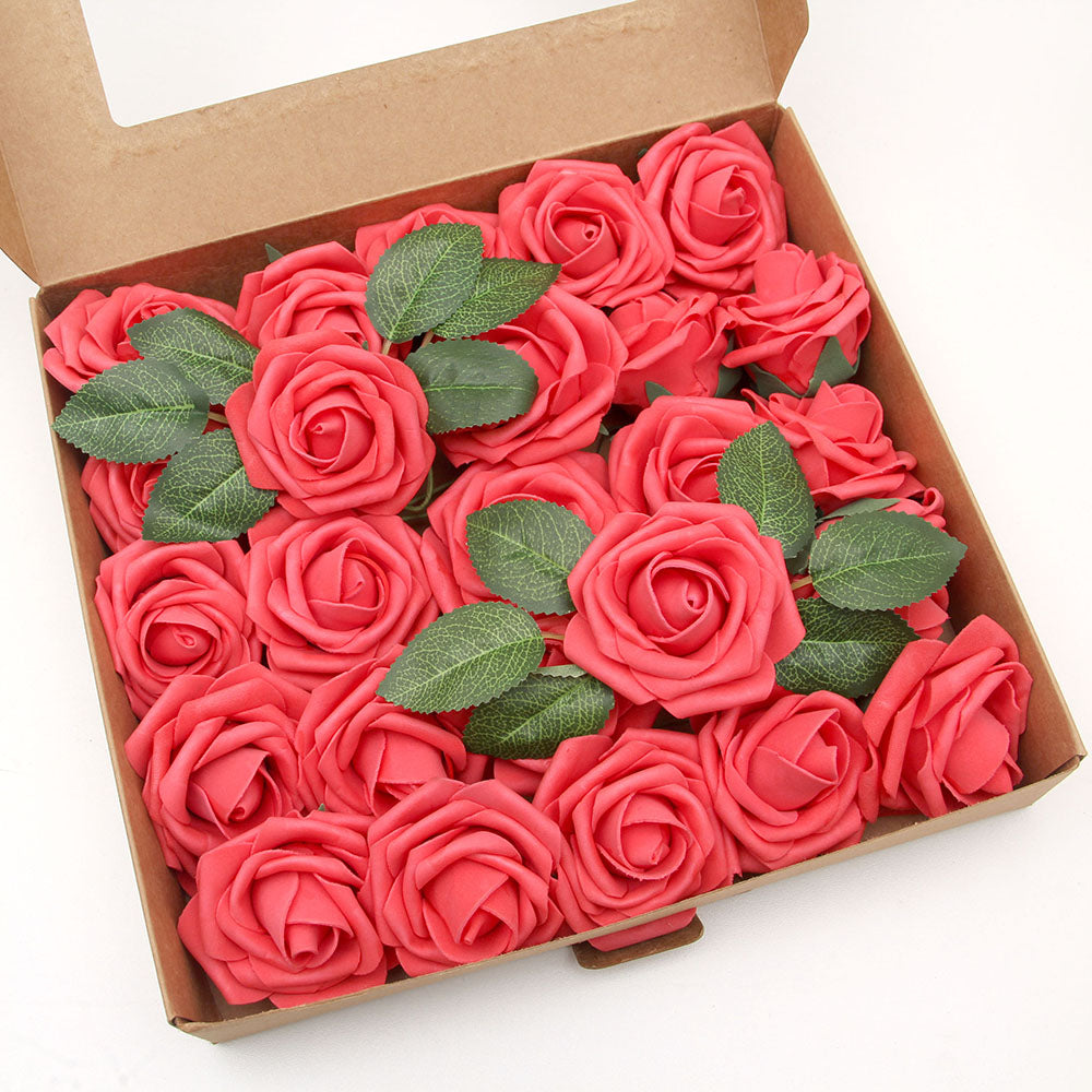 Multicolour Silk Artificial Flower Rose With Box Set Valentine's Day Gift Ideas 2024 Gift Box With Roses For Bar Hotel Decor