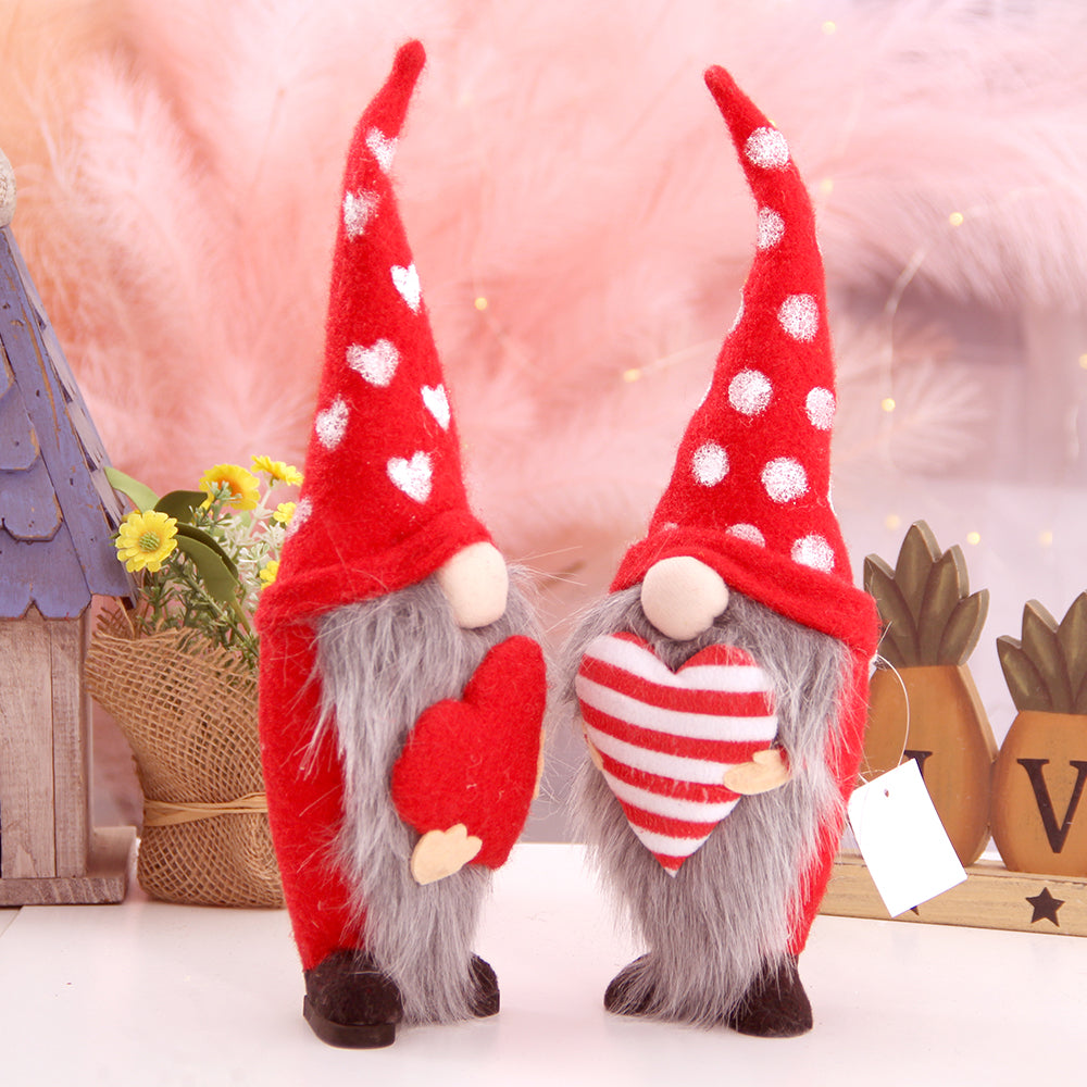 Love Rudolf Faceless Elderly Couple Doll Mother's Valentine's Day Decorative Gift Window Decoration Party Decorations