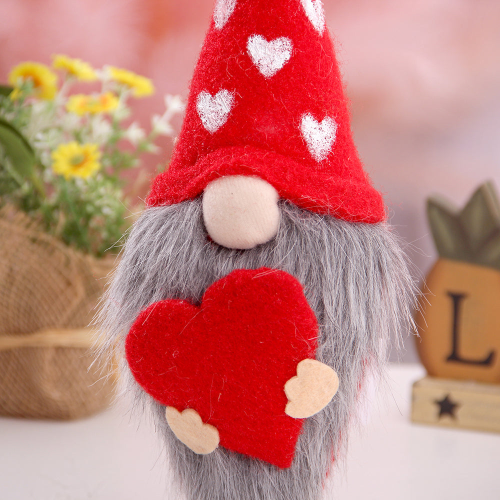 Love Rudolf Faceless Elderly Couple Doll Mother's Valentine's Day Decorative Gift Window Decoration Party Decorations