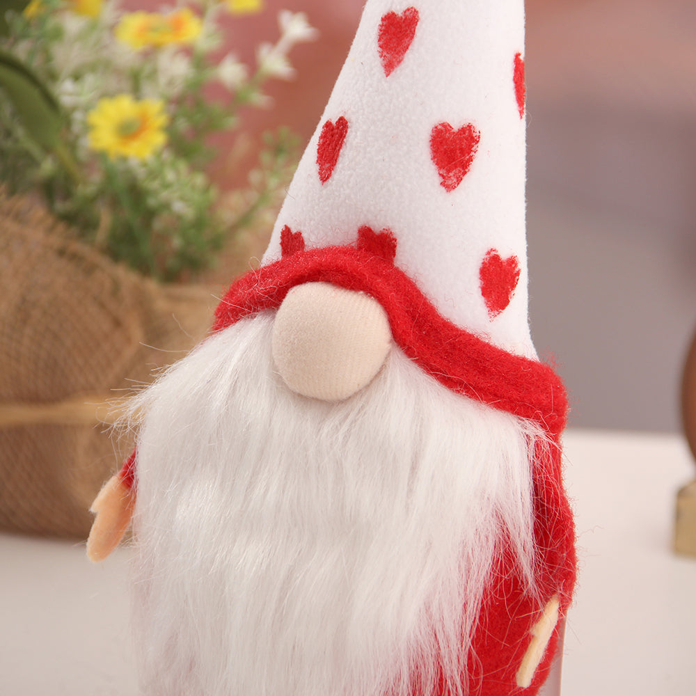 Decorations Ornament Valentines Day Plush Doll Gnome For Valentines Day