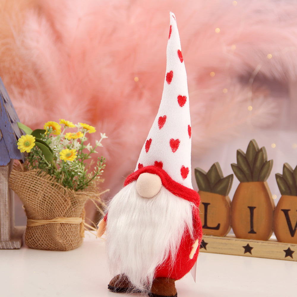 Decorations Ornament Valentines Day Plush Doll Gnome For Valentines Day