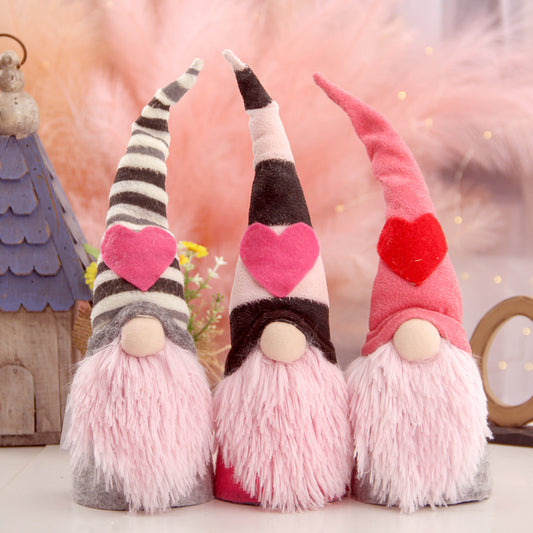 Holiday Gnome Handmade Swedish  Elf Decoration Plush Doll Ornaments Valentine Day Gnomes  home, room, table and windows