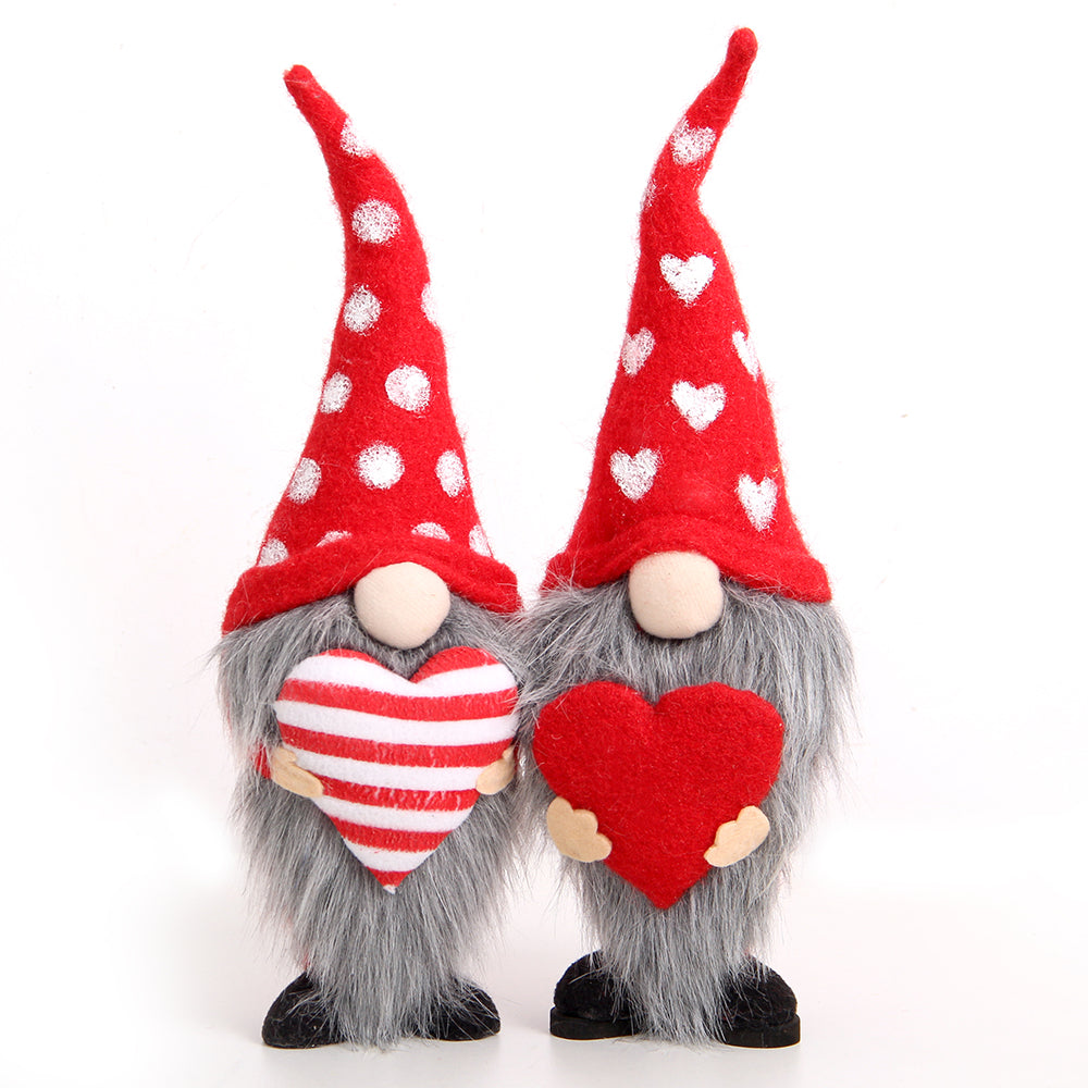 Love Rudolf Faceless Elderly Couple Doll Mother's Valentine's Day Decorative Gift Window Decoration Party Decorations