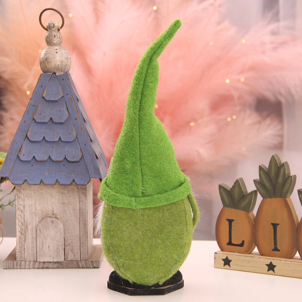 St.patrick's Day Gnome Plush Elf Decorations Green Hat Doll Faceless Irish Lucky Clover Hanging Ornament St.Patrick's Day Gnome