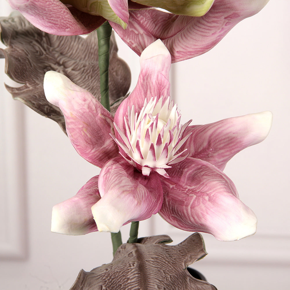 Transworld Design PE Flowers Unique Eva Foam Magnolia Denudata PE Floral Decorative Flower For Home Christmas Decorations