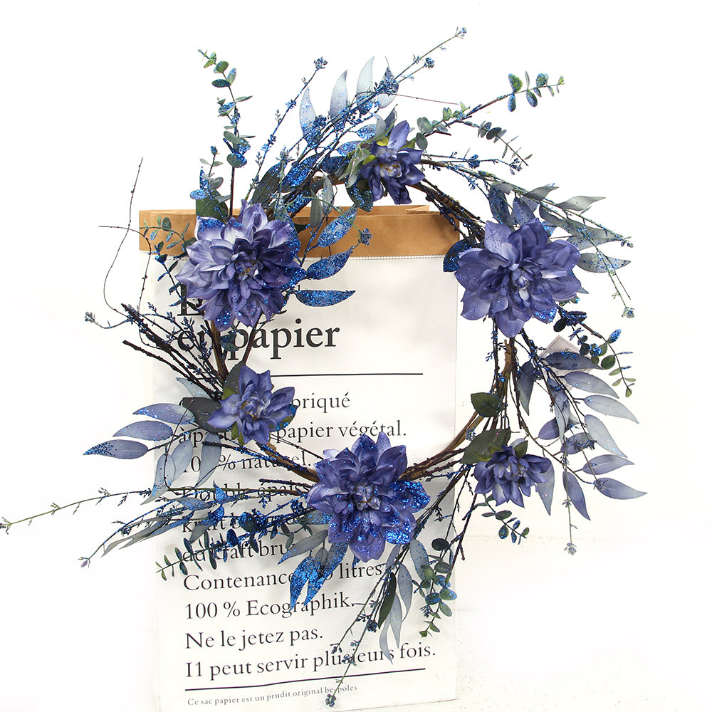 New Popular Hot Sale Wall Flowers Half Wreath Artificial Decorations Faux Gerbera Flowers Other Decorative Flowers and Plants Bouquet