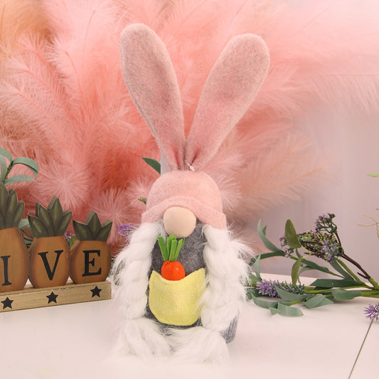 Newest Easter 2024 Spring Crafts Gifts Holiday Rabbit Gonk Gnomos Small Bunny Ear Easter Gnomes Decor