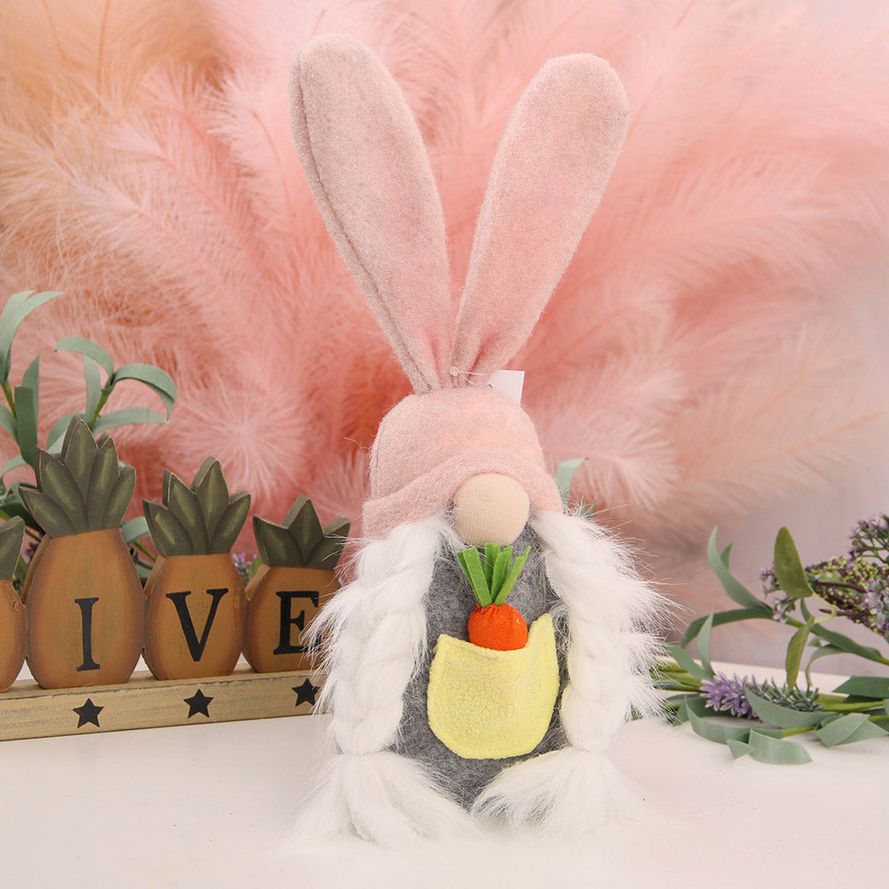 Newest Easter 2024 Spring Crafts Gifts Holiday Rabbit Gonk Gnomos Small Bunny Ear Easter Gnomes Decor