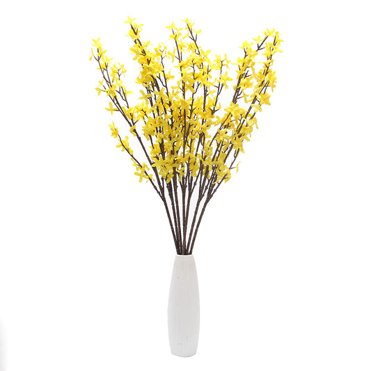 High Quality Artificial Winter Jasmine Nudiflorum Flower Decorative Flower for Hotel Home Garden Decor