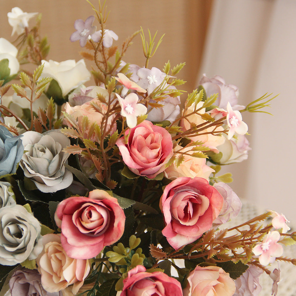Wholesale High Quality 12.6INCH Artificial Rose Flower High Simulation Home Wdding Party Decorative flower