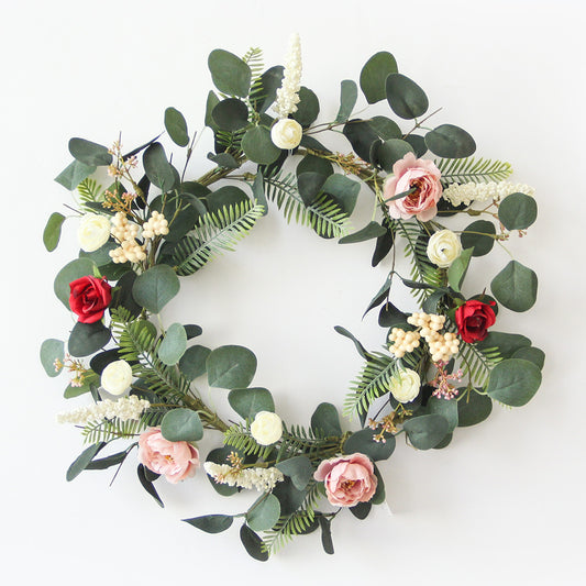 New Design Spring & Summer Wreath Artificial Flowers Home Decoration  Silk Flower Wedding Party Everyday Decoration