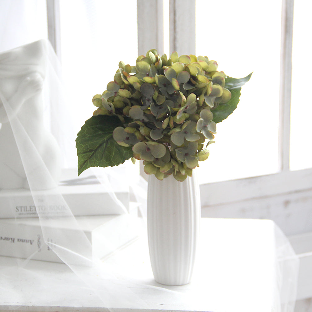 High Quality 13inch Silk Hydrangea Flowers Retro Style Hydrangeas Flowers Artificial Wedding Multicolour Decorative Flowers