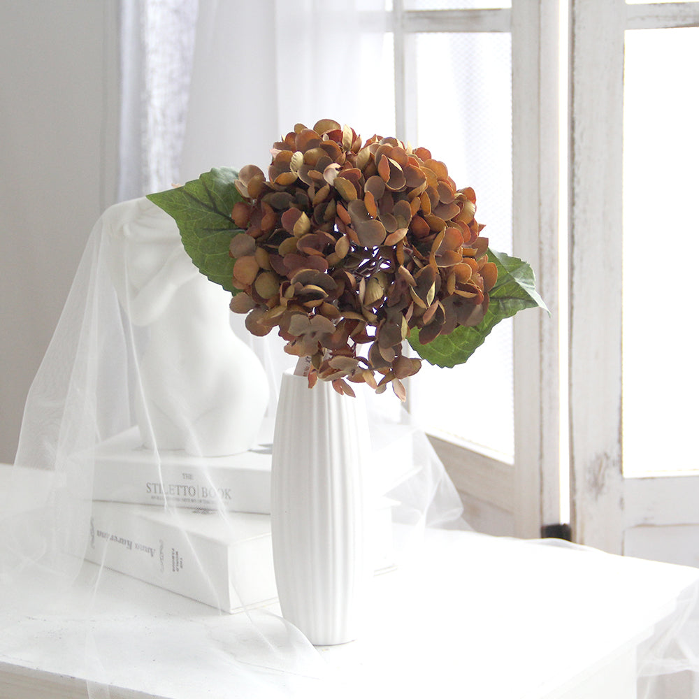 High Quality 13inch Silk Hydrangea Flowers Retro Style Hydrangeas Flowers Artificial Wedding Multicolour Decorative Flowers