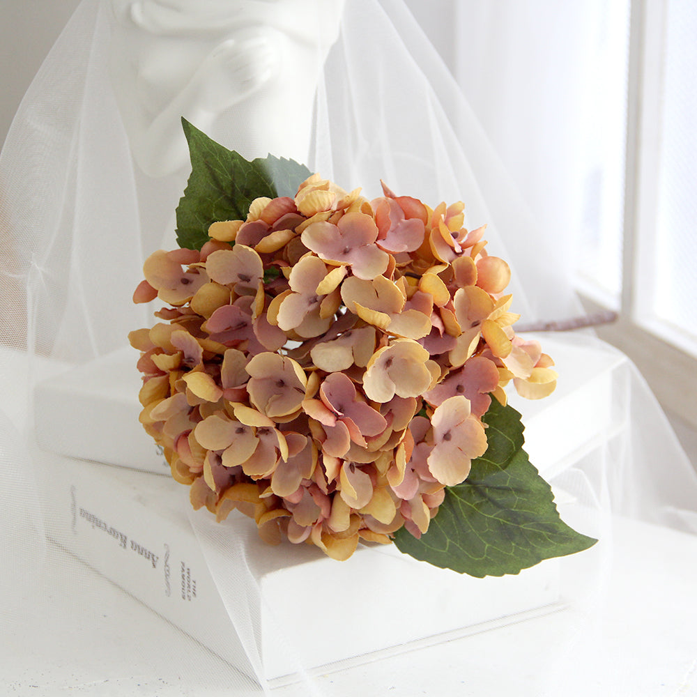 High Quality 13inch Silk Hydrangea Flowers Retro Style Hydrangeas Flowers Artificial Wedding Multicolour Decorative Flowers