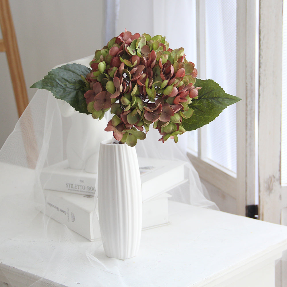 High Quality 13inch Silk Hydrangea Flowers Retro Style Hydrangeas Flowers Artificial Wedding Multicolour Decorative Flowers