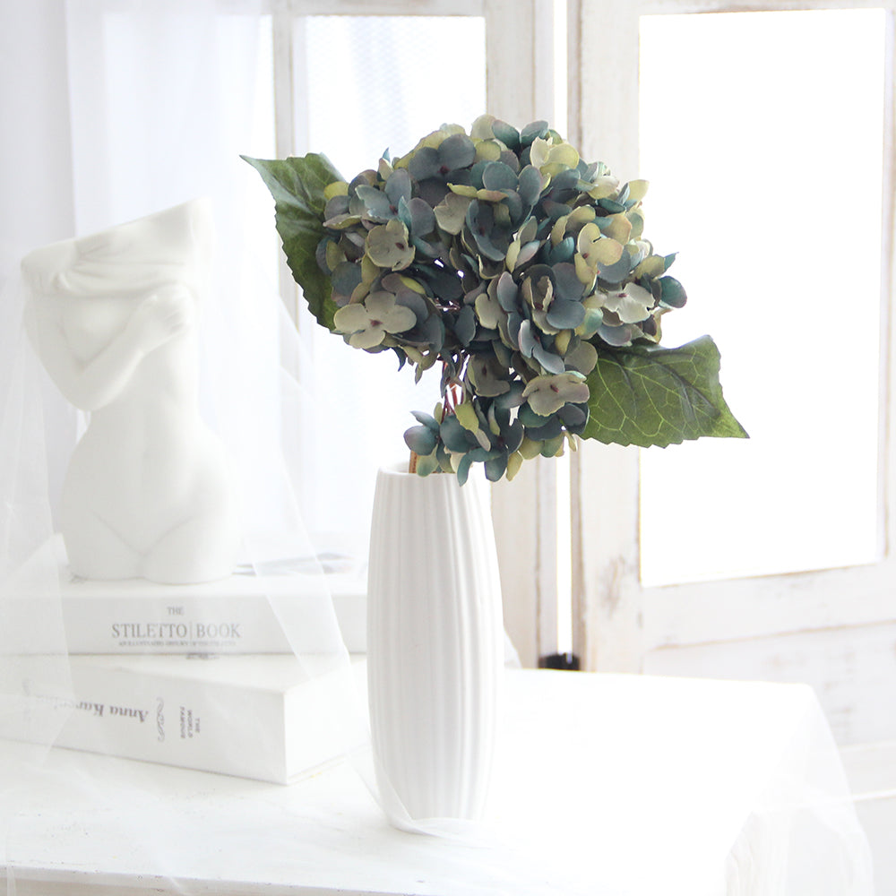 High Quality 13inch Silk Hydrangea Flowers Retro Style Hydrangeas Flowers Artificial Wedding Multicolour Decorative Flowers