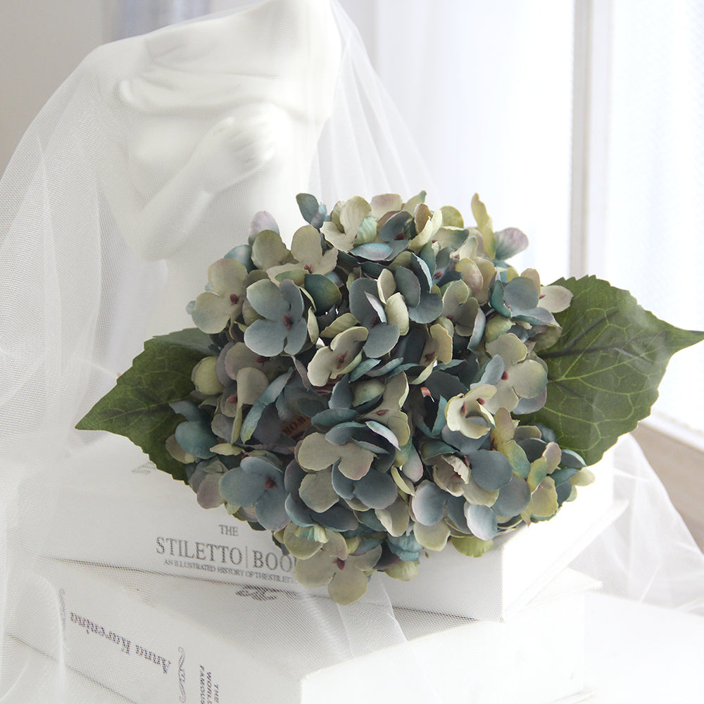 High Quality 13inch Silk Hydrangea Flowers Retro Style Hydrangeas Flowers Artificial Wedding Multicolour Decorative Flowers