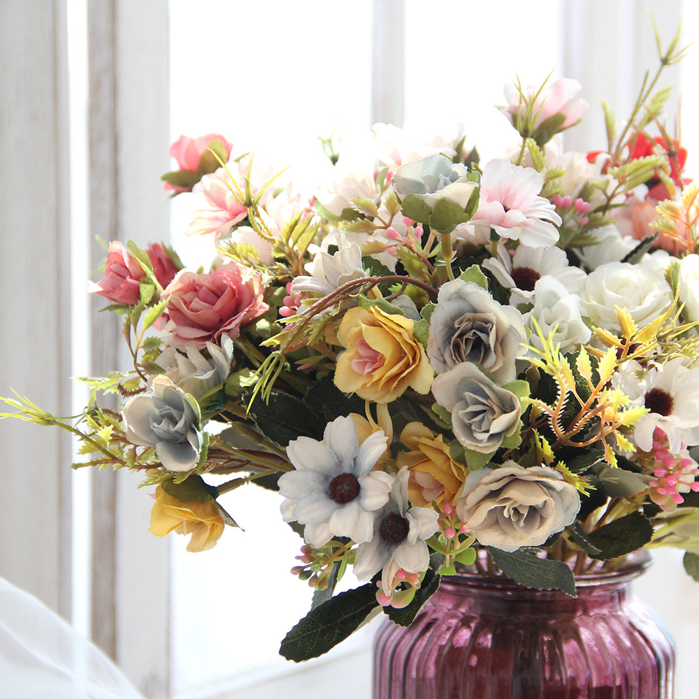 Bouquet Flowers Plastic Flowers for Sale Suitable Wedding Floral Centerpiece Decor