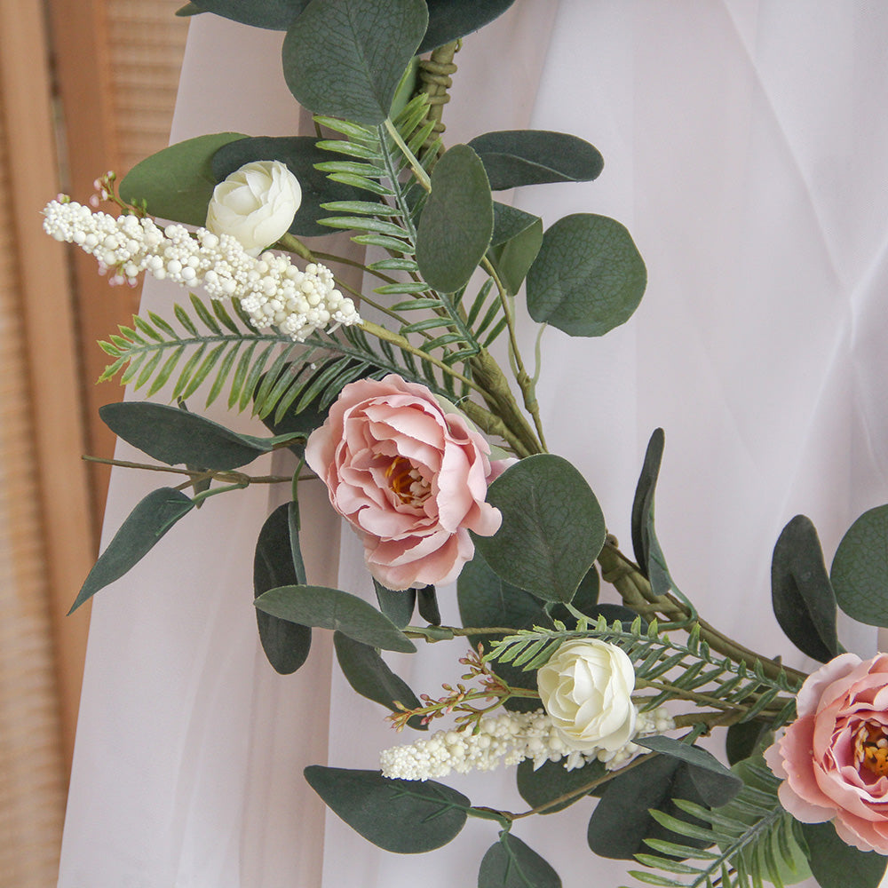 New Design Spring & Summer Wreath Artificial Flowers Home Decoration  Silk Flower Wedding Party Everyday Decoration