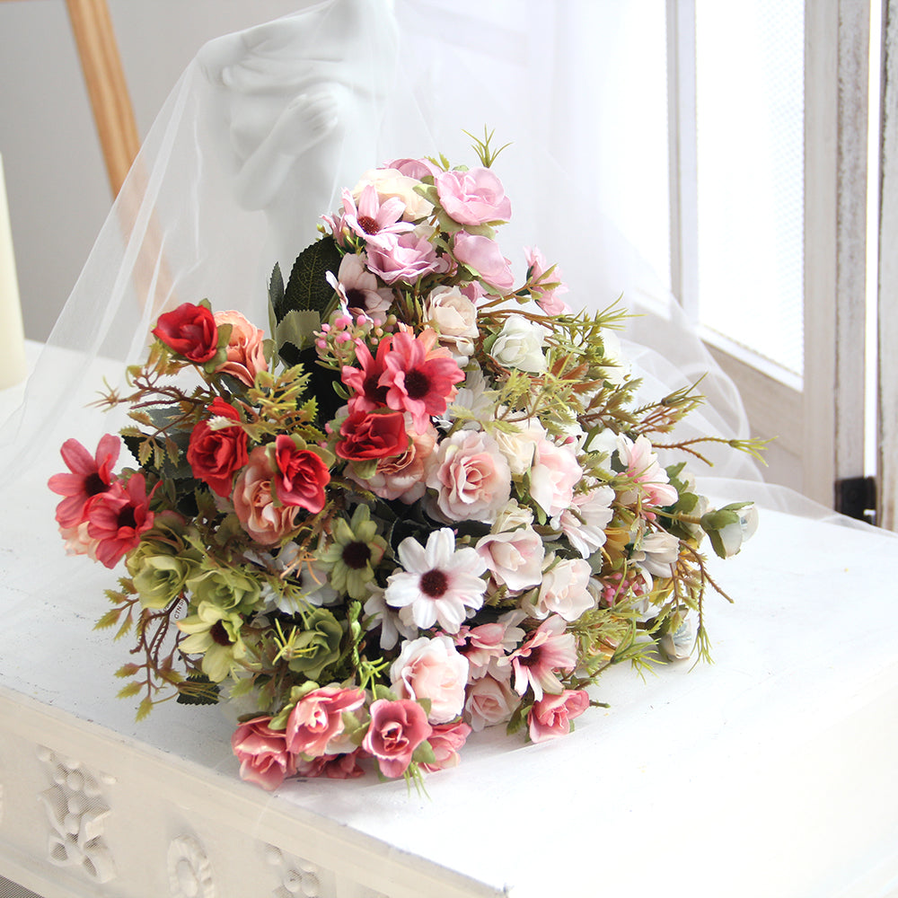 Bouquet Flowers Plastic Flowers for Sale Suitable Wedding Floral Centerpiece Decor