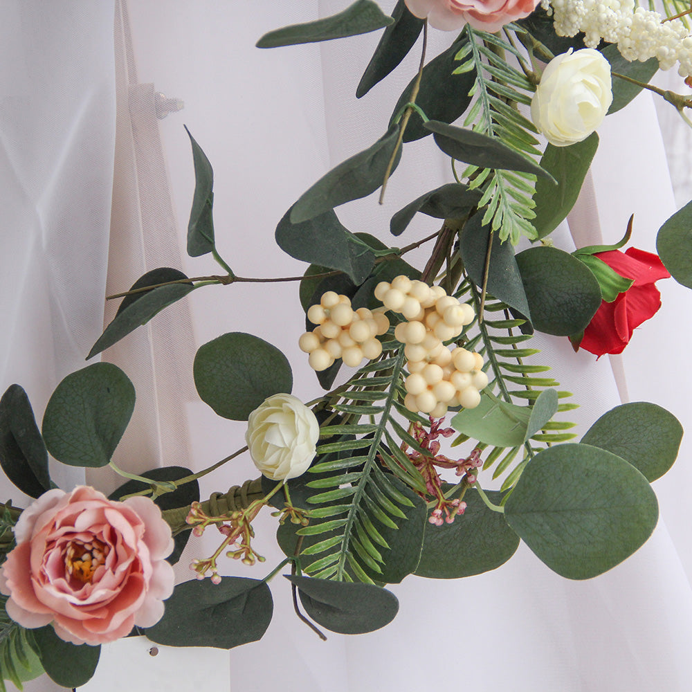 New Design Spring & Summer Wreath Artificial Flowers Home Decoration  Silk Flower Wedding Party Everyday Decoration