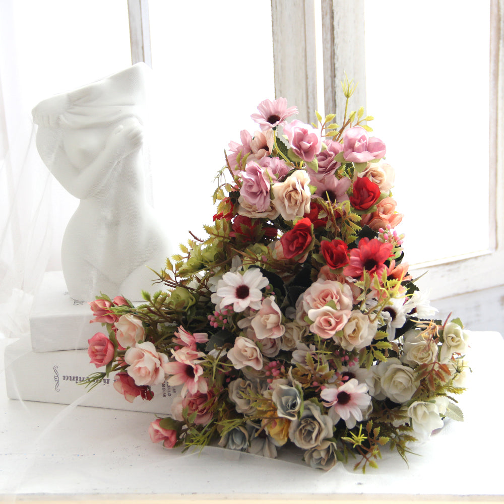 Bouquet Flowers Plastic Flowers for Sale Suitable Wedding Floral Centerpiece Decor