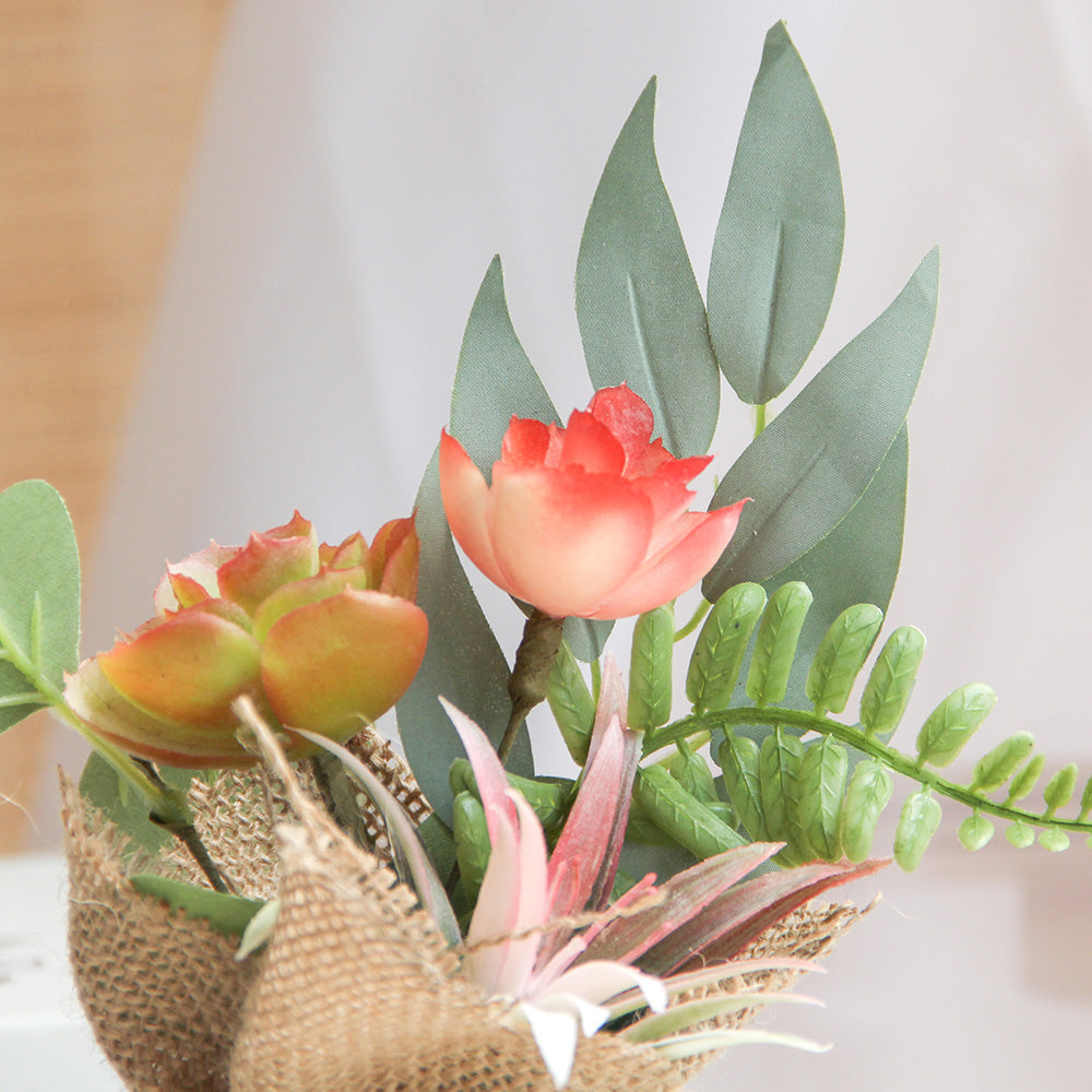 New Design Spring & Summer Pot Artificial Flowers Home Decoration  Silk Flower Wedding Party Everyday Decoration