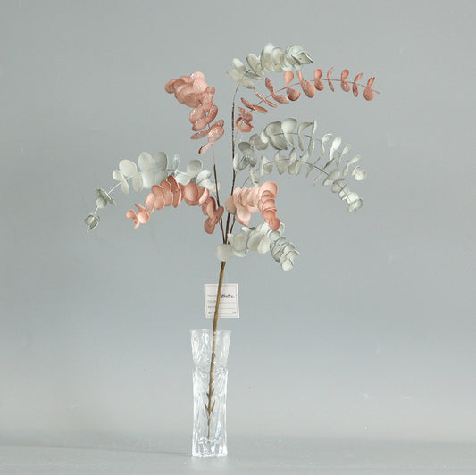70CM 9 Forks Artificial Plants Encalyptus Succulents for Home Wedding Garden Greenhouse Decor