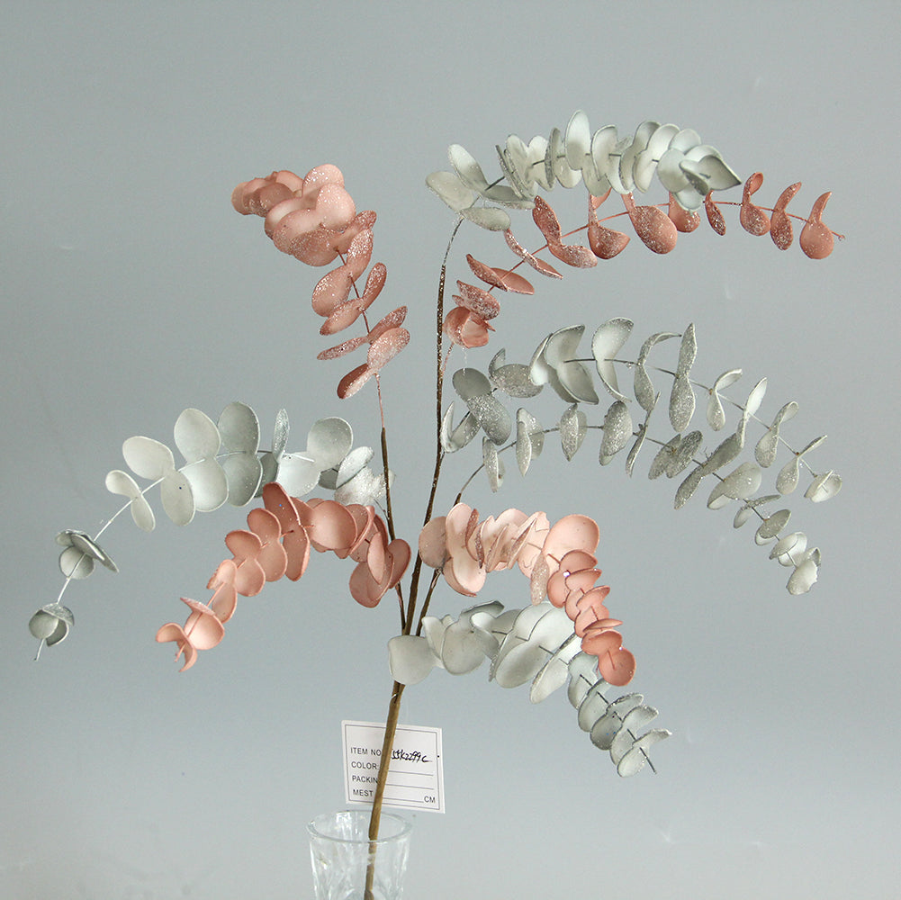 70CM 9 Forks Artificial Plants Encalyptus Succulents for Home Wedding Garden Greenhouse Decor