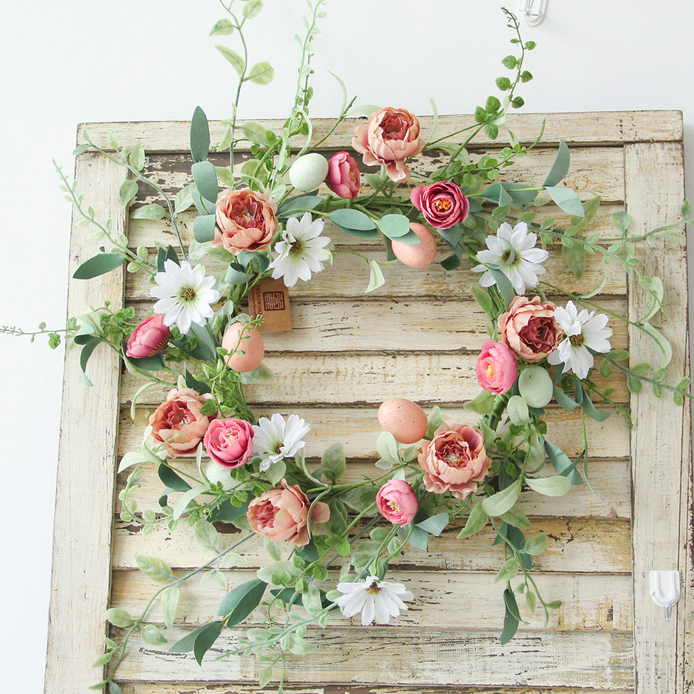 New Design Spring & Summer Wreath Artificial Flowers Home Decoration  Silk Flower Wedding Party Everyday Decoration