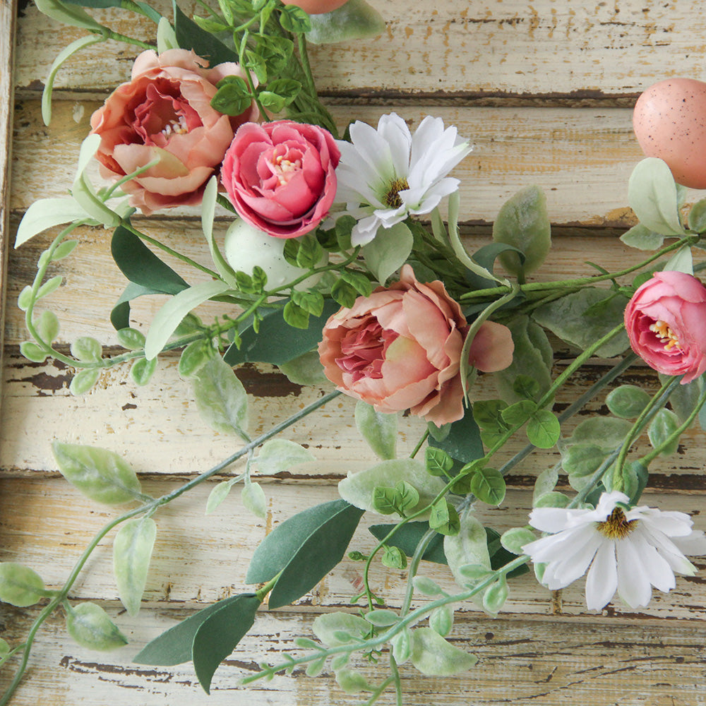 New Design Spring & Summer Wreath Artificial Flowers Home Decoration  Silk Flower Wedding Party Everyday Decoration