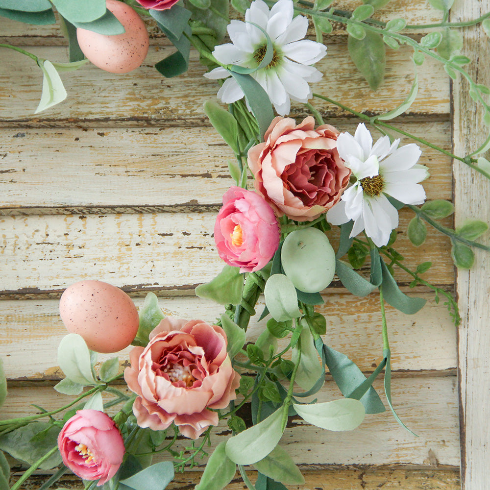 New Design Spring & Summer Wreath Artificial Flowers Home Decoration  Silk Flower Wedding Party Everyday Decoration