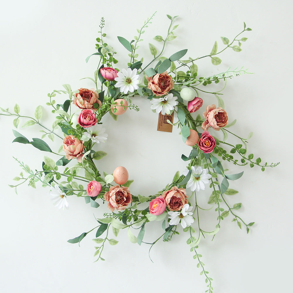 New Design Spring & Summer Wreath Artificial Flowers Home Decoration  Silk Flower Wedding Party Everyday Decoration
