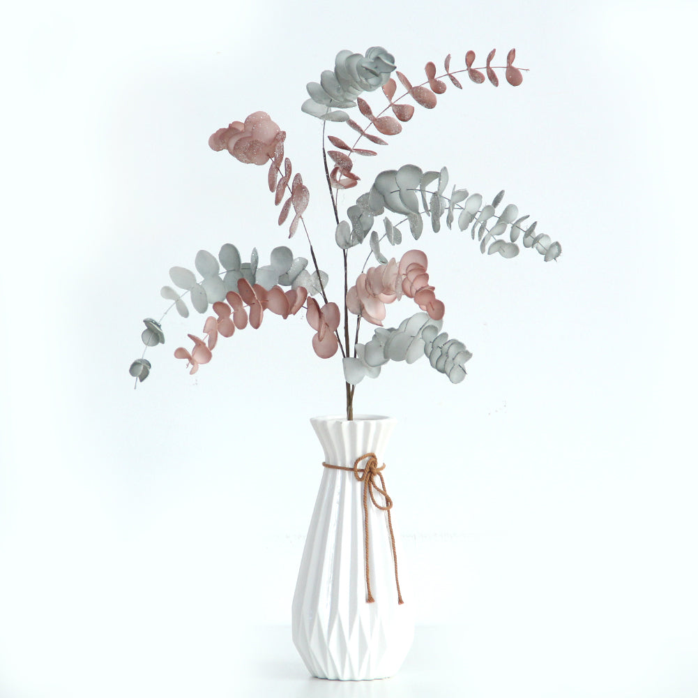 70CM 9 Forks Artificial Plants Encalyptus Succulents for Home Wedding Garden Greenhouse Decor