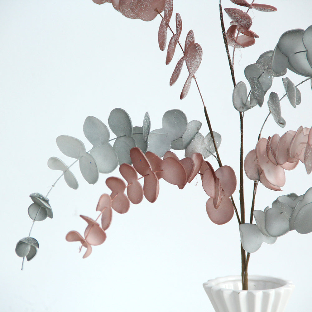 70CM 9 Forks Artificial Plants Encalyptus Succulents for Home Wedding Garden Greenhouse Decor