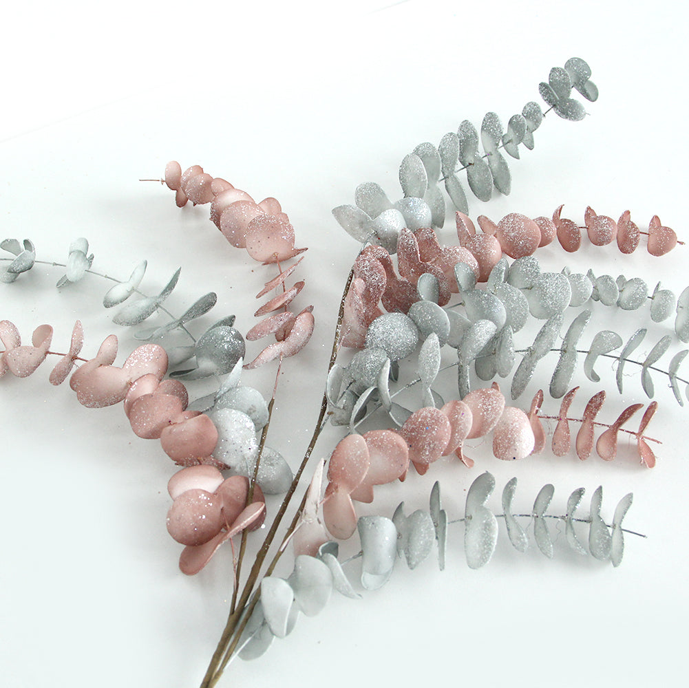 70CM 9 Forks Artificial Plants Encalyptus Succulents for Home Wedding Garden Greenhouse Decor