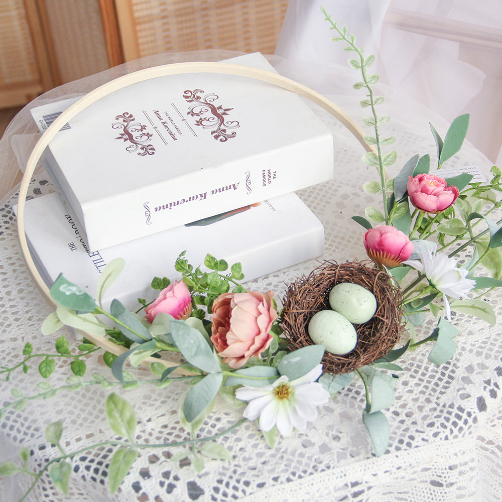 New Design Spring & Summer Wreath Artificial Flowers Home Decoration  Silk Flower Wedding Party Everyday Decoration