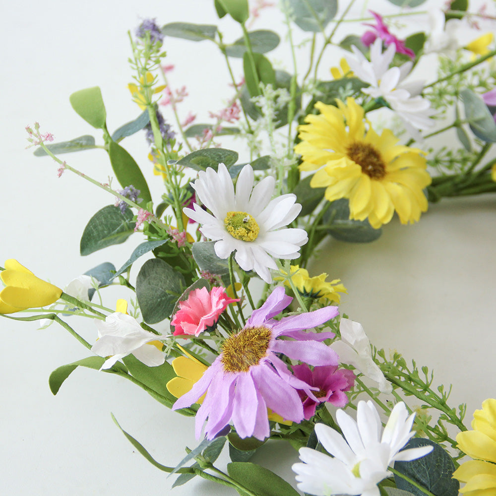 New Design Spring & Summer Wreath Artificial Flowers Home Decoration  Silk Flower Wedding Party Everyday Decoration