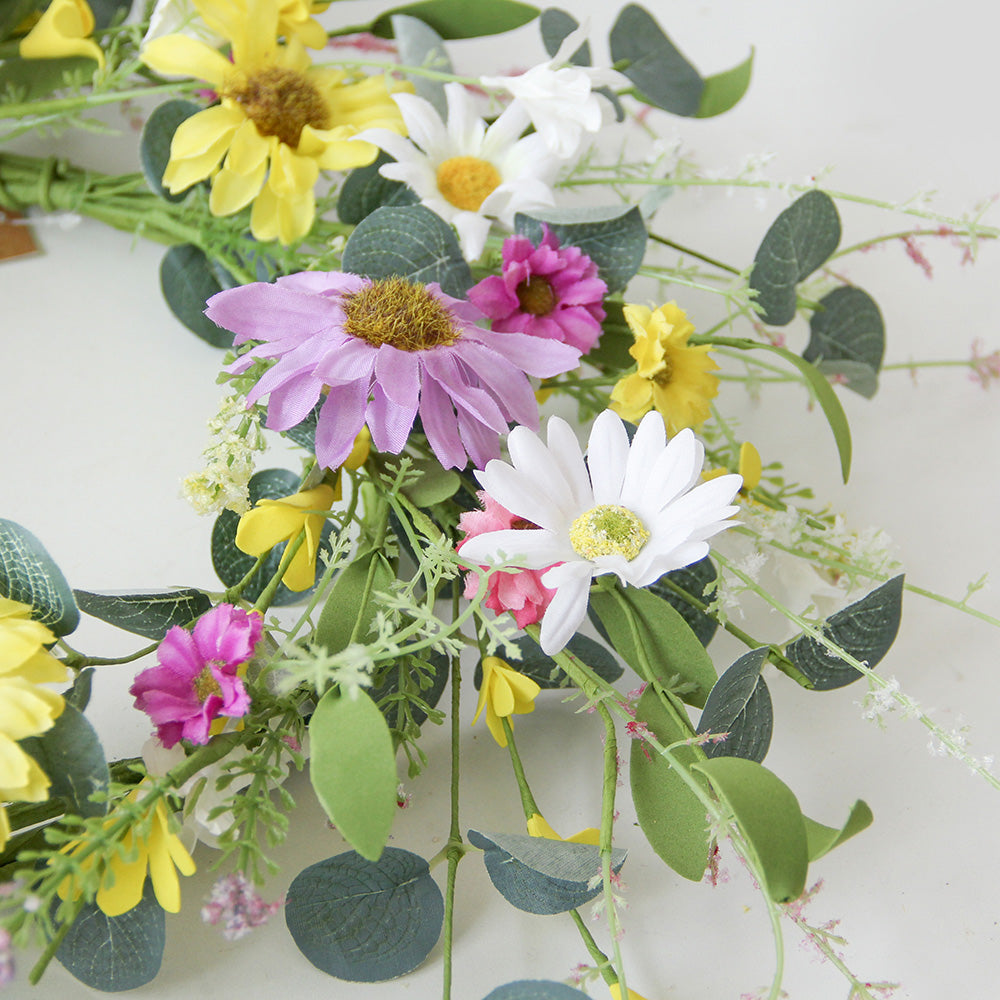 New Design Spring & Summer Wreath Artificial Flowers Home Decoration  Silk Flower Wedding Party Everyday Decoration
