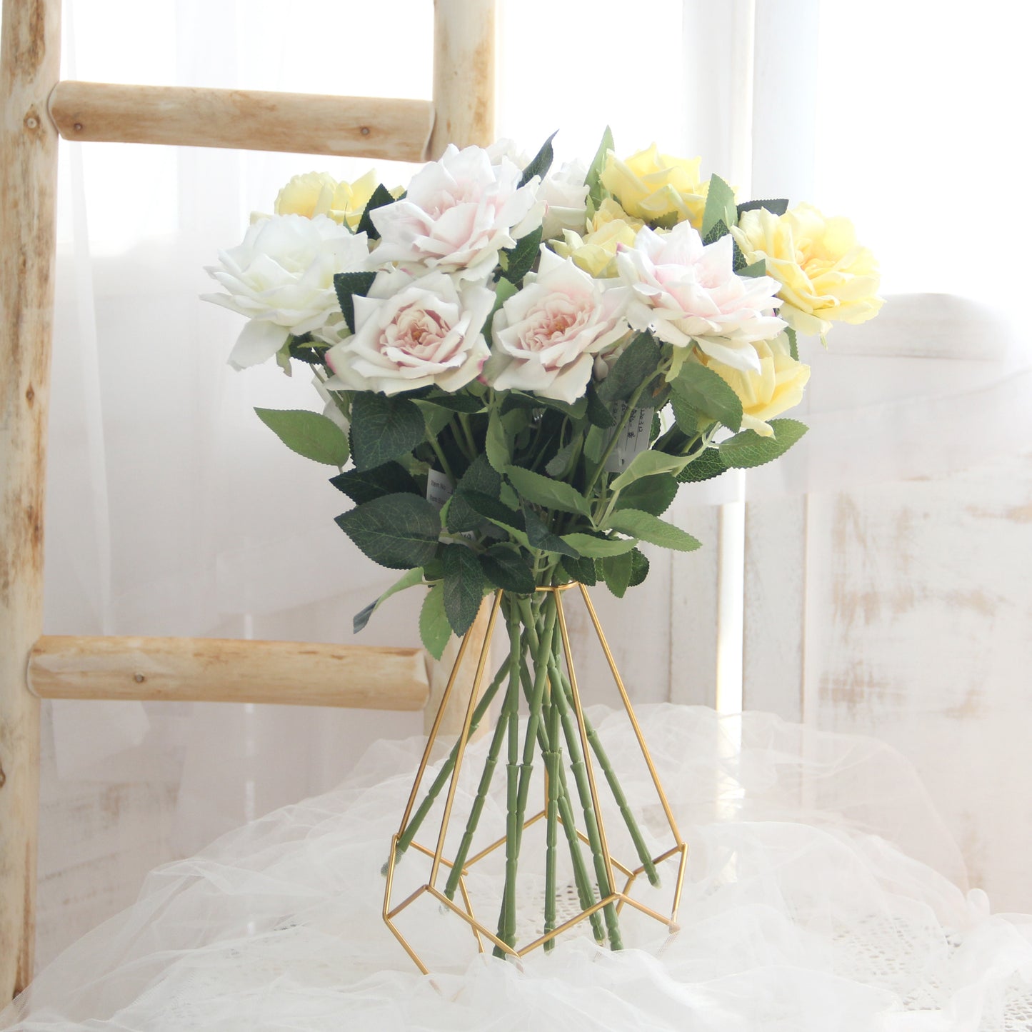 Popular Great Price Centerpiece Flower Real Touch Artificial Roses Decorative Flowers For Home Wedding Decoration