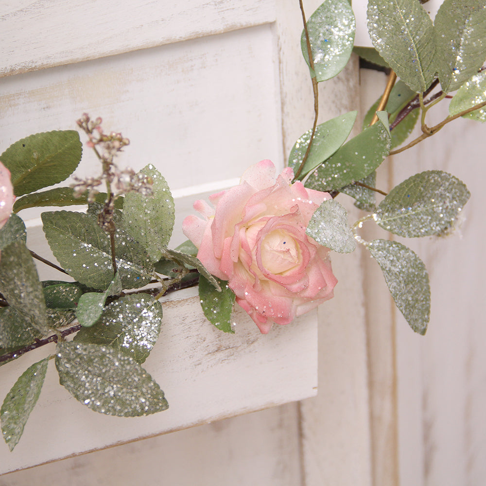 Floral Hoop Wreath Wedding Arch Flower Decoration Metal Hoop Wreath Dream Catcher and Macrame Wall Hanging Crafts