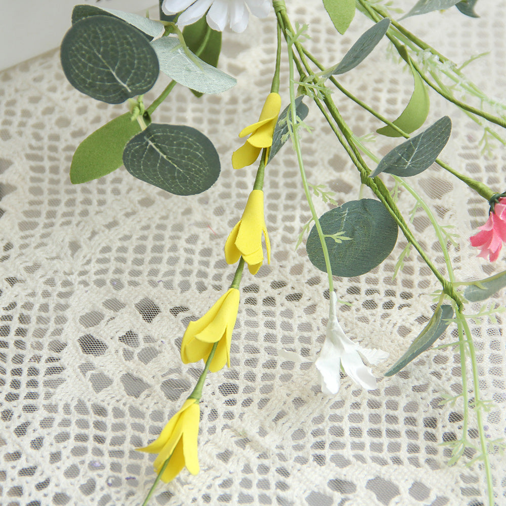New Design Spring & Summer Spray Artificial Flowers Home Decoration  Silk Flower Wedding Party Everyday Decoration
