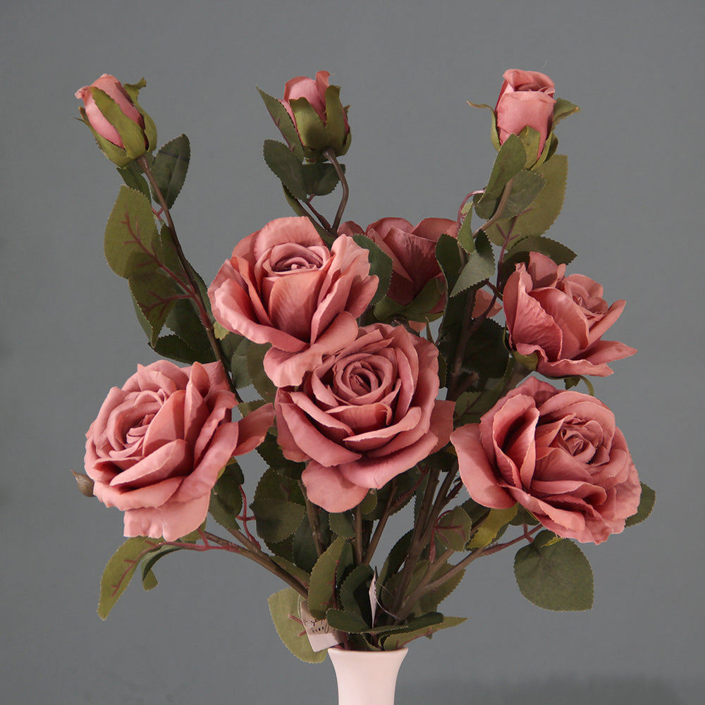 29.13INCH Artificial Rose Flowers Multicolour Preserved Roses Good-looking Silk Flowers For Restaurant Hotel Cafe Wedding Decor