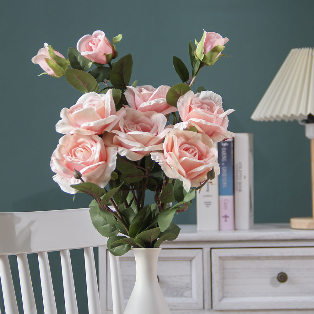 29.13INCH Artificial Rose Flowers Multicolour Preserved Roses Good-looking Silk Flowers For Restaurant Hotel Cafe Wedding Decor