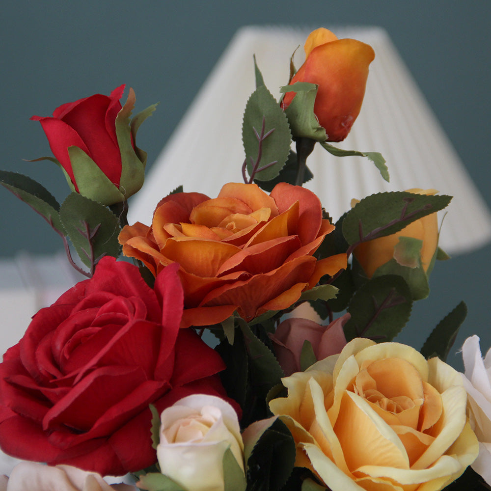 Wholesale Single Branch Artificial Rose Flowers High Quality Artificial Flowers For Home Wedding Floral Arrangement